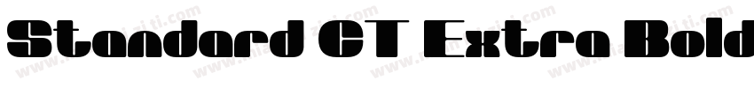 Standard CT Extra Bold Extended字体转换